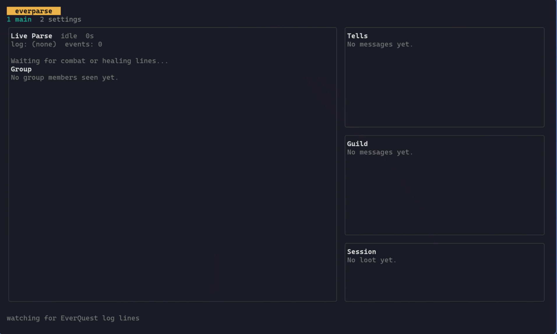 EverParse terminal interface screenshot